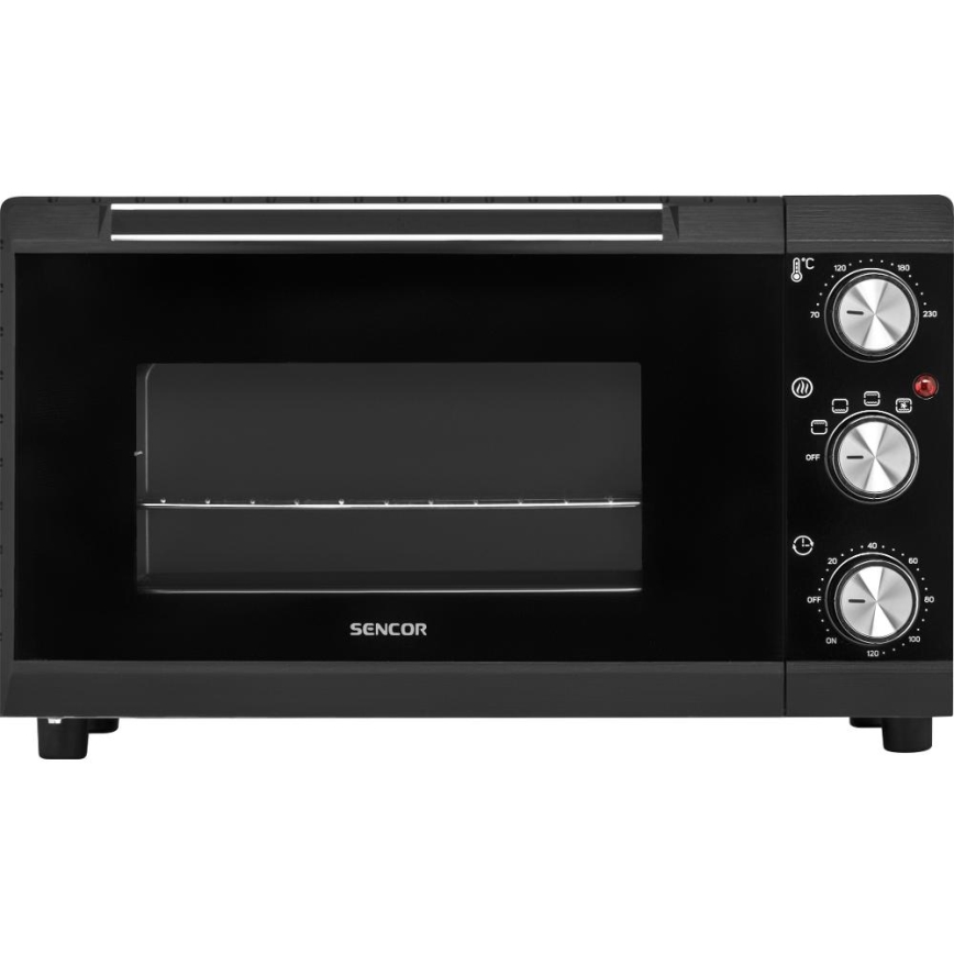 Sencor - Elektriskā cepeškrāsns 20 l 1650W/230V melna