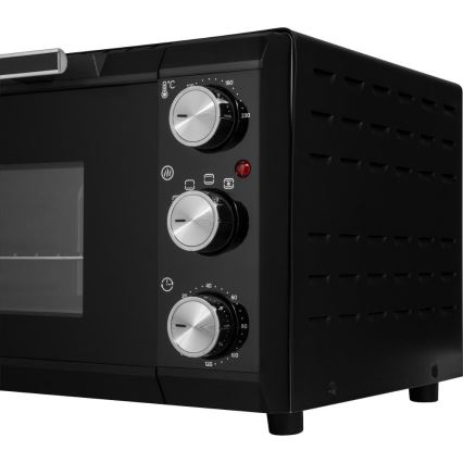 Sencor - Elektriskā cepeškrāsns 20 l 1650W/230V melna