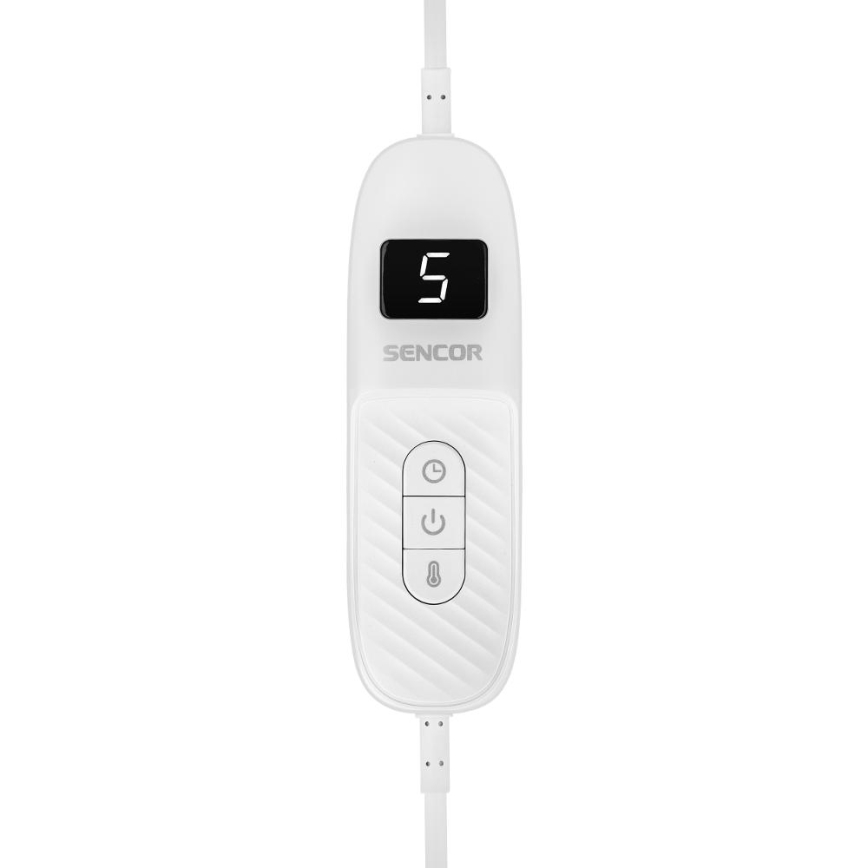 Sencor - Elektriskā sildītā sega 160W/230V 180x130 cm pelēka