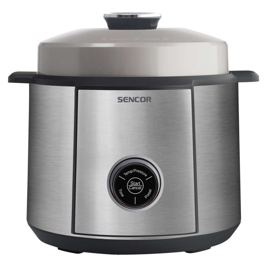 Sencor - Elektriskā spiediena katls ar LCD ekrānu 1100W/230V 10 funkcijas 5,5l