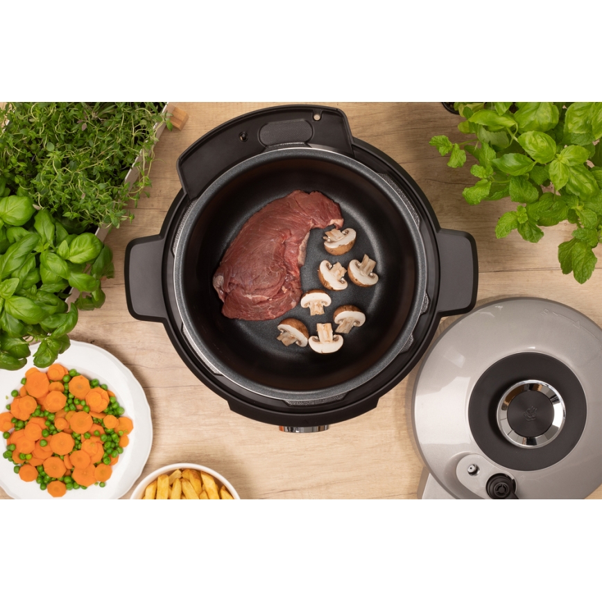 Sencor - Elektriskā spiediena katls ar LCD ekrānu 1100W/230V 10 funkcijas 5,5l