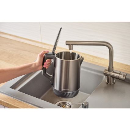 Sencor - Elektriskā tējkanna ar temperatūras regulēšanu 1,7 l 1800W/230V nerūsējošais tērauds