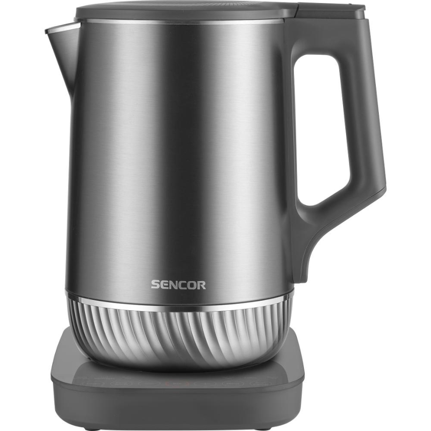 Sencor - Elektriskā tējkanna ar temperatūras regulēšanu 1,7 l 1800W/230V nerūsējošais tērauds