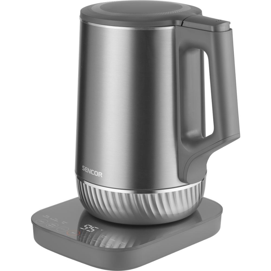 Sencor - Elektriskā tējkanna ar temperatūras regulēšanu 1,7 l 1800W/230V nerūsējošais tērauds