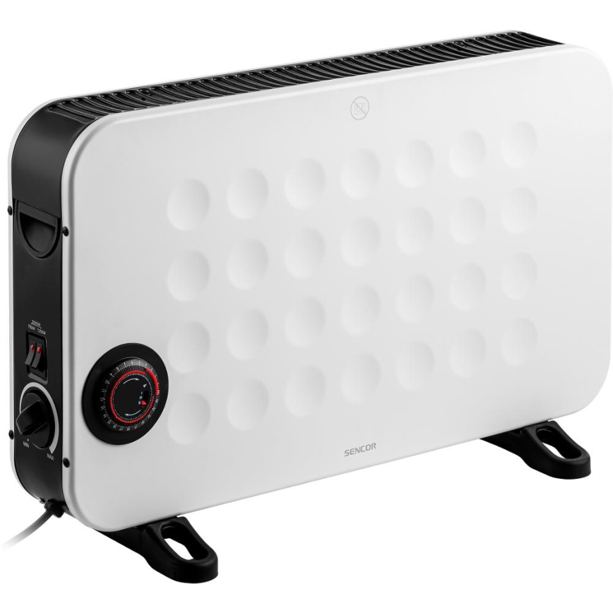 Sencor - Elektriskais tiešsildītājs/konvektors 750/1250/2000W ar termostatu