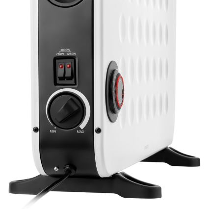 Sencor - Elektriskais tiešsildītājs/konvektors 750/1250/2000W ar termostatu