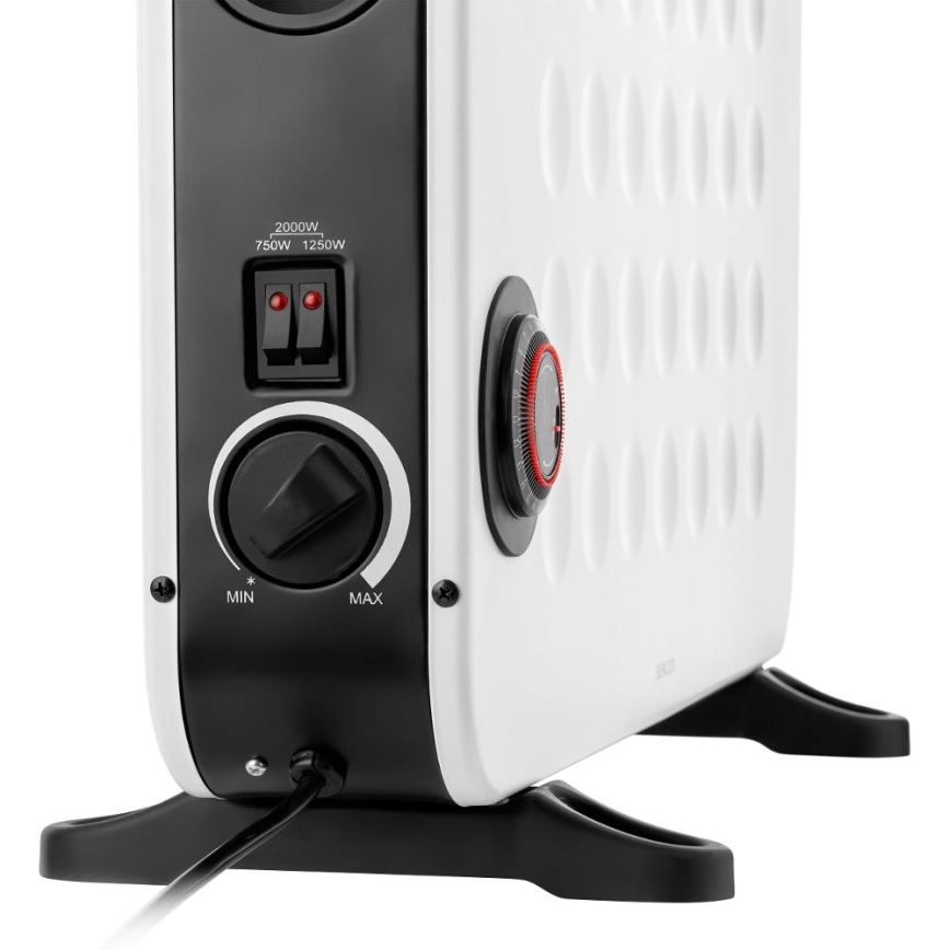Sencor - Elektriskais tiešsildītājs/konvektors 750/1250/2000W ar termostatu