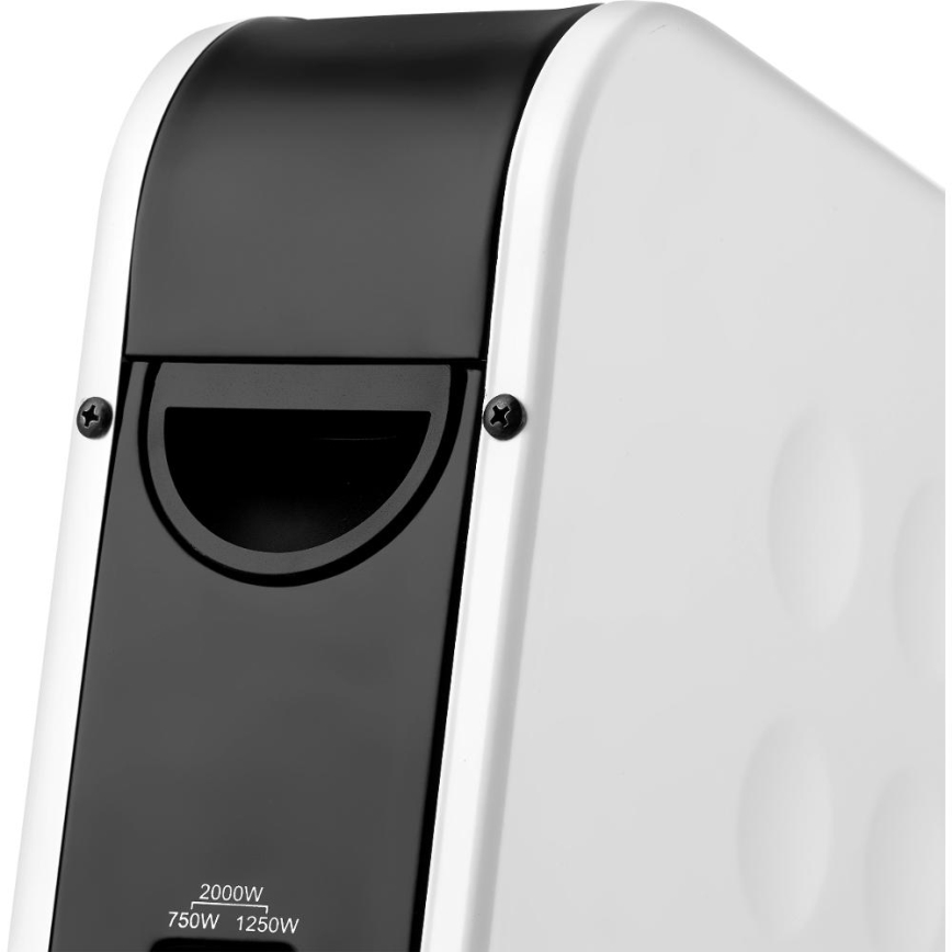 Sencor - Elektriskais tiešsildītājs/konvektors 750/1250/2000W ar termostatu