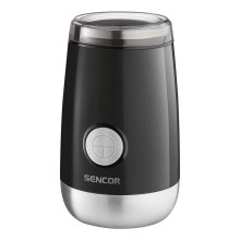 Sencor - Elektriskās kafijas pupiņu dzirnaviņas 60 g 150W/230V melns/hroms