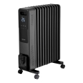 Sencor - Eļļas radiators ar 11 ribām 1000/1200/2400W/230V Wi-Fi melns