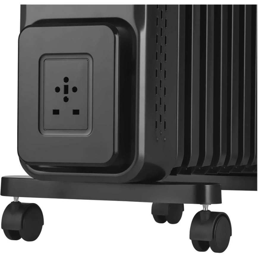 Sencor - Eļļas radiators ar 11 ribām 1000/1200/2400W/230V Wi-Fi melns