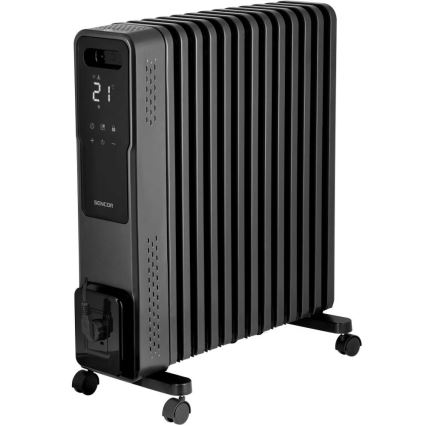 Sencor - Eļļas radiators ar 13 ribām 1000/1500/2730W/230V Wi-Fi melns