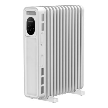Sencor - Eļļas radiators ar 13 ribām 1000/2500W/230V balts + ar tālvadības pulti