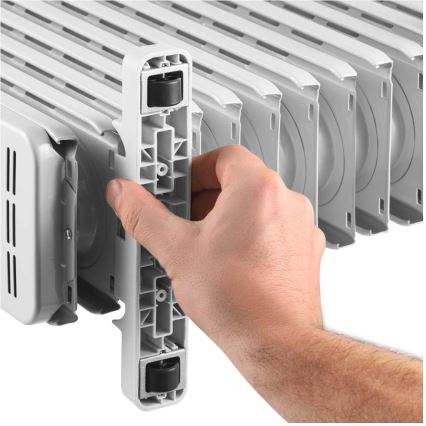 Sencor - Eļļas radiators ar 13 ribām 1000/2500W/230V balts + tālvadības pults