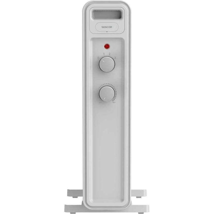 Sencor - Eļļas radiators ar 7 ribām 600/900/1500W/230V balts