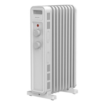 Sencor - eļļas radiators ar 9 ribām, 800/1200/2000 W, 230 V, balts
