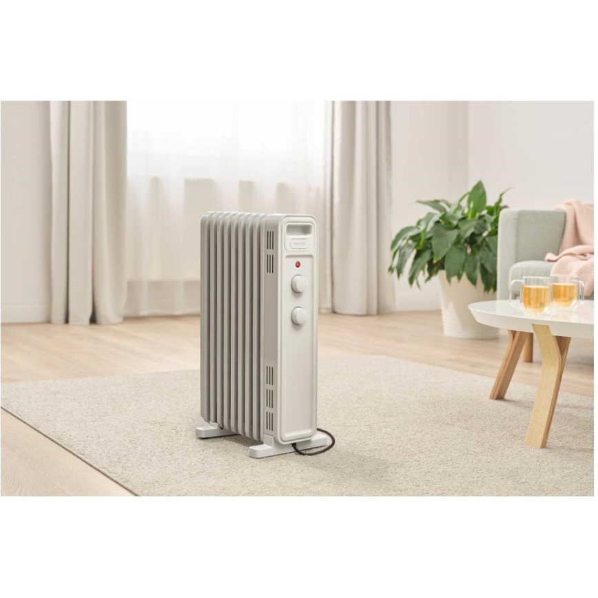 Sencor - eļļas radiators ar 9 ribām, 800/1200/2000 W, 230 V, balts