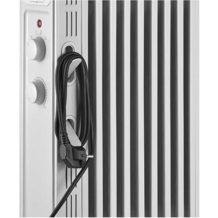 Sencor - eļļas radiators ar 9 ribām, 800/1200/2000 W, 230 V, balts