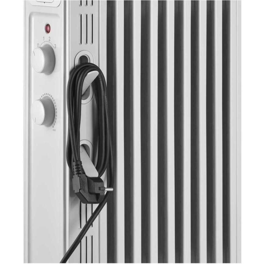 Sencor - eļļas radiators ar 9 ribām, 800/1200/2000 W, 230 V, balts