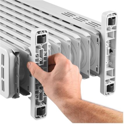 Sencor - eļļas radiators ar 9 ribām, 800/1200/2000 W, 230 V, balts