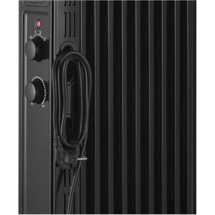 Sencor - eļļas radiators ar 9 ribām 800/1200/2000W/230V melns