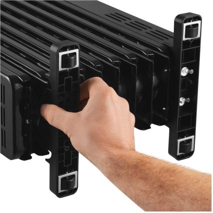 Sencor - eļļas radiators ar 9 ribām 800/1200/2000W/230V melns