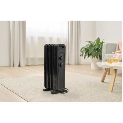 Sencor - eļļas sildītājs ar 7 sekcijām 600/900/1500W/230V melns
