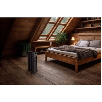 Sencor - eļļas sildītājs ar 7 sekcijām 600/900/1500W/230V melns