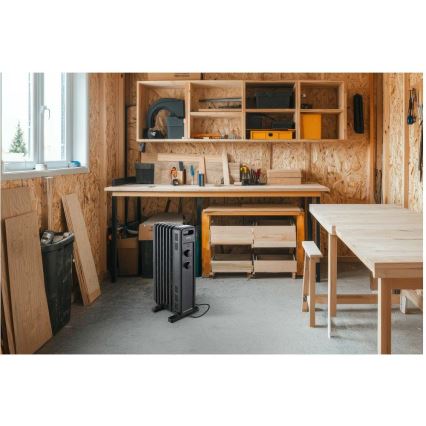 Sencor - eļļas sildītājs ar 7 sekcijām 600/900/1500W/230V melns