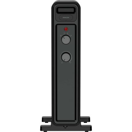 Sencor - eļļas sildītājs ar 7 sekcijām 600/900/1500W/230V melns