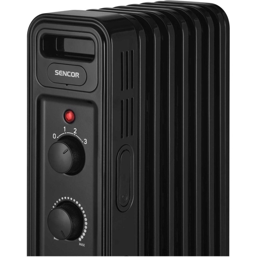 Sencor - eļļas sildītājs ar 7 sekcijām 600/900/1500W/230V melns