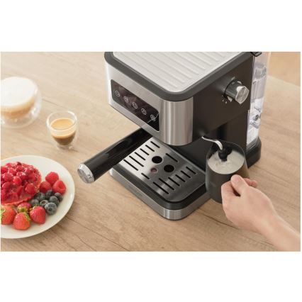 Sencor - Espresso kafijas automāts ar portafiltru 1050W/230V melns/matēts hroms