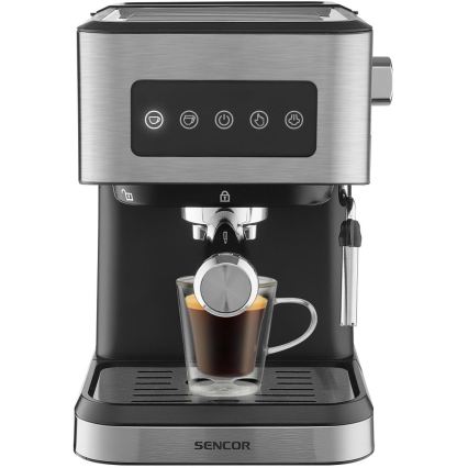 Sencor - Espresso kafijas automāts ar portafiltru 1050W/230V melns/matēts hroms