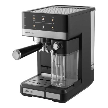 Sencor - Espresso kafijas automāts ar portafiltru 1350W/230V melns/matēts hroms