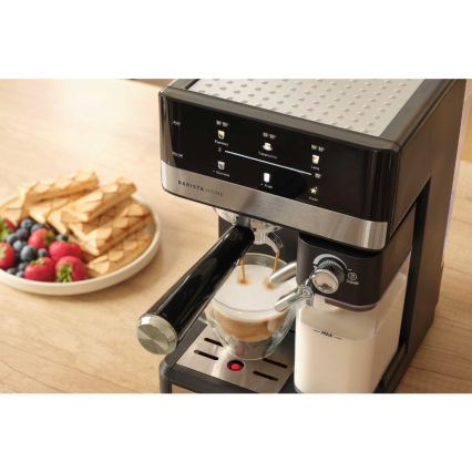 Sencor - Espresso kafijas automāts ar portafiltru 1350W/230V melns/matēts hroms