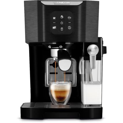 Sencor - espresso kafijas automāts ar portafiltru 1450W/230V melns/matēts hroms