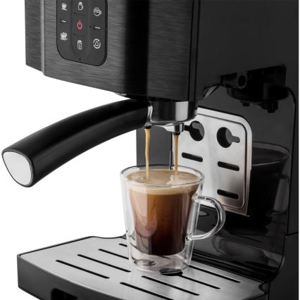 Sencor - espresso kafijas automāts ar portafiltru 1450W/230V melns/matēts hroms