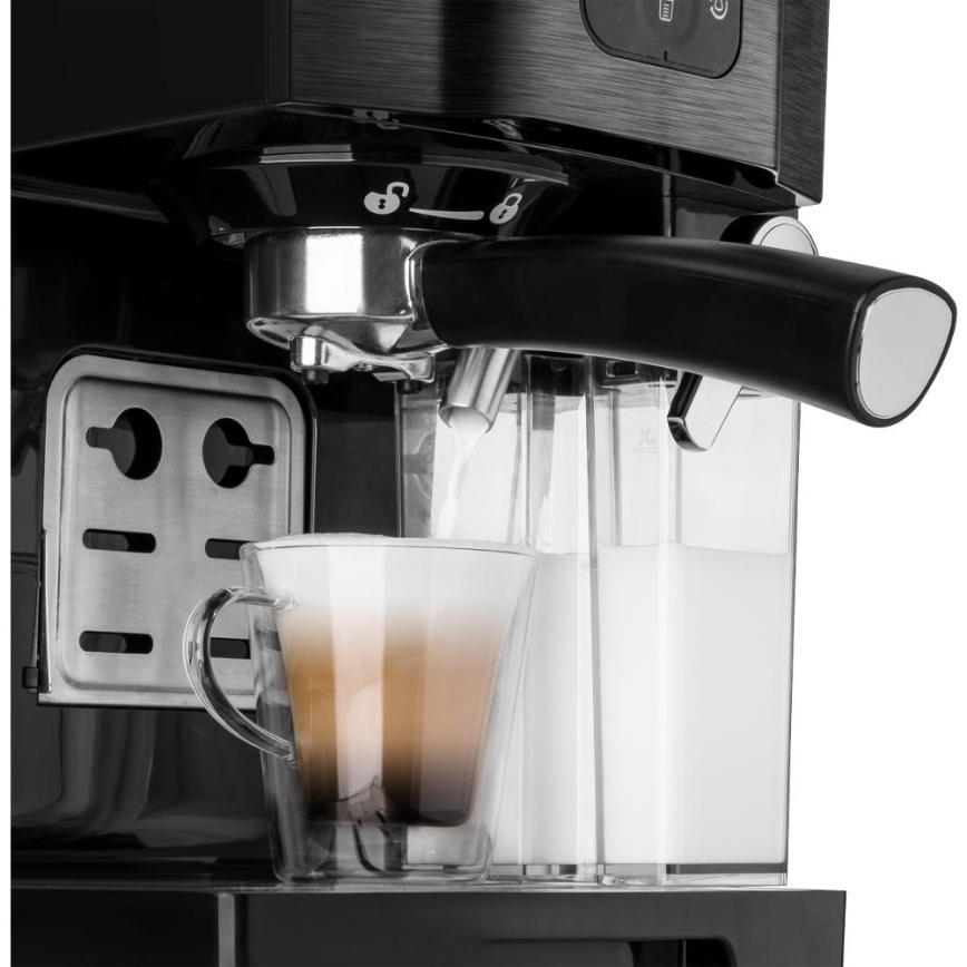 Sencor - espresso kafijas automāts ar portafiltru 1450W/230V melns/matēts hroms