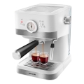 Sencor - Espresso kafijas automāts ar sviru 1050W/230V balts/matēts hroms
