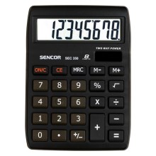 Sencor - Galda kalkulators 1xLR1130 melns