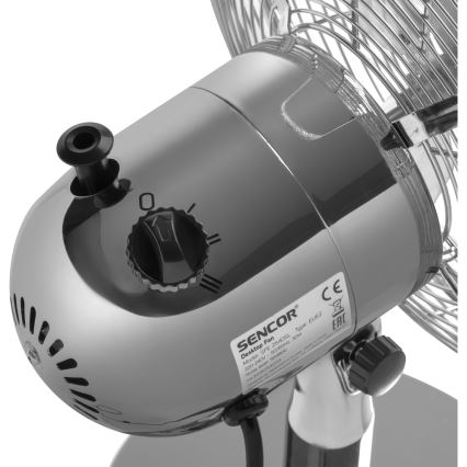 Sencor - Galda ventilators 30W/230V spīdīgs hroms