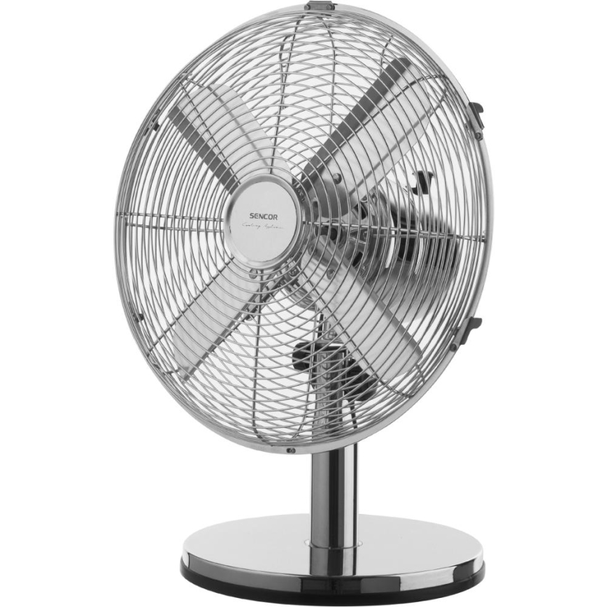 Sencor - Galda ventilators 35W/230V spīdīga hroma apdare