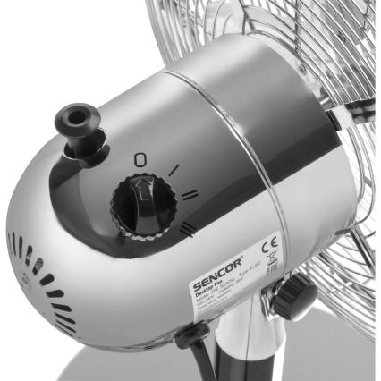 Sencor - Galda ventilators 35W/230V spīdīga hroma apdare