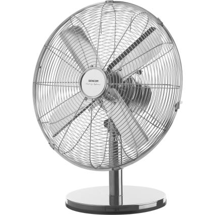 Sencor - Galda ventilators 50W/230V spīdīgs hroms