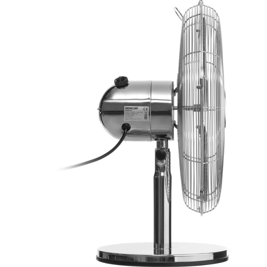 Sencor - Galda ventilators 50W/230V spīdīgs hroms