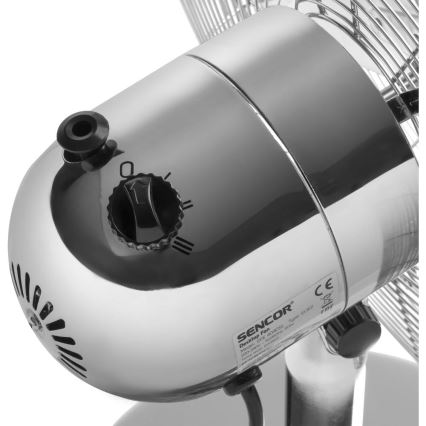 Sencor - Galda ventilators 50W/230V spīdīgs hroms