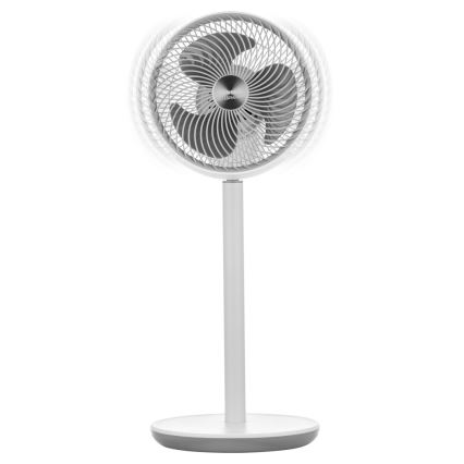 Sencor - Grīdas ventilators 3D UltraSilent 26W/230V balta + tālvadības pults