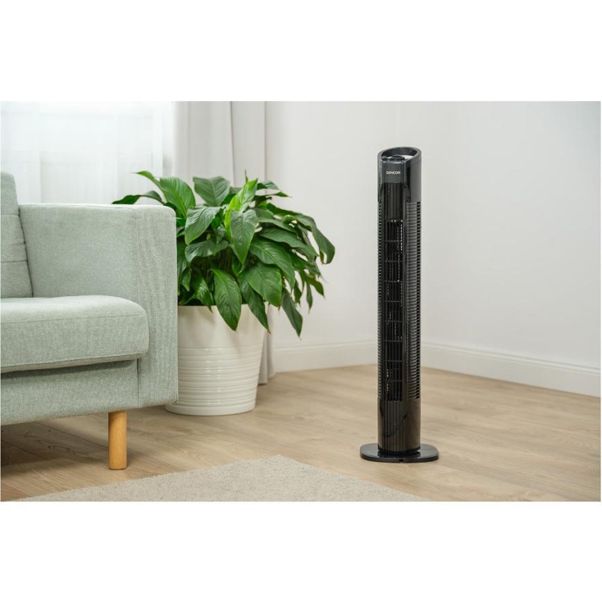 Sencor - Grīdas ventilators 50W/230V melna