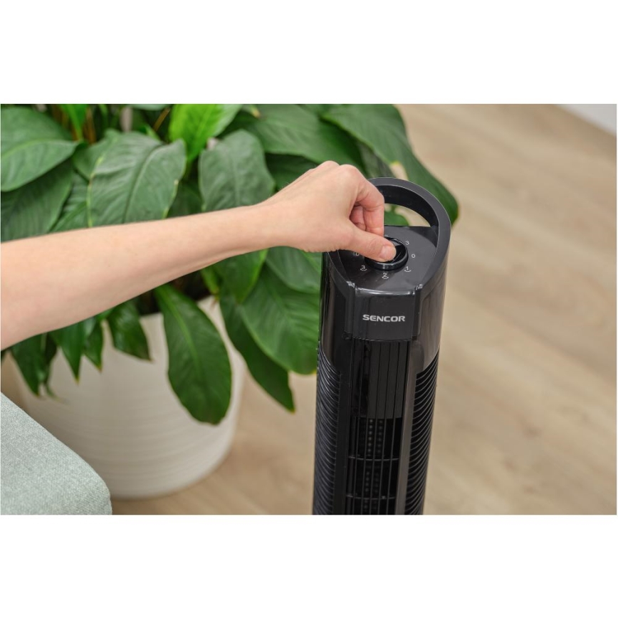 Sencor - Grīdas ventilators 50W/230V melna