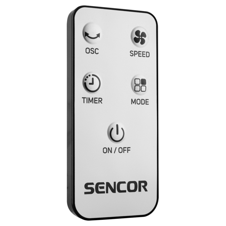 Sencor - Grīdas ventilators 50W/230V melns + tālvadības pults